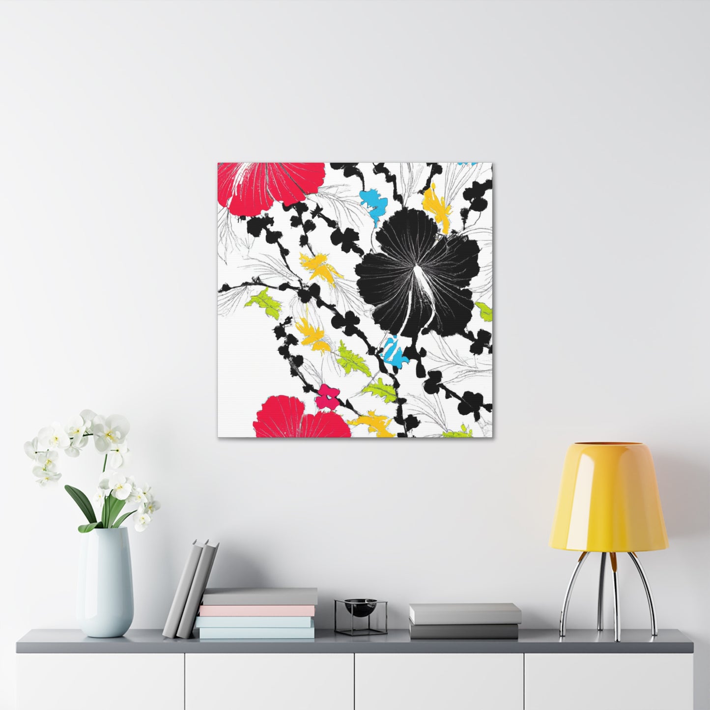 Periwinkle Petals - Floral - Canvas
