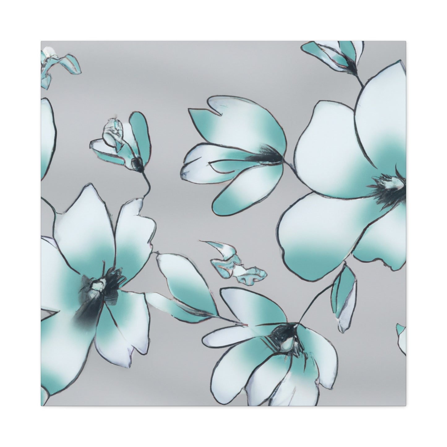 Blushburst - Floral - Canvas
