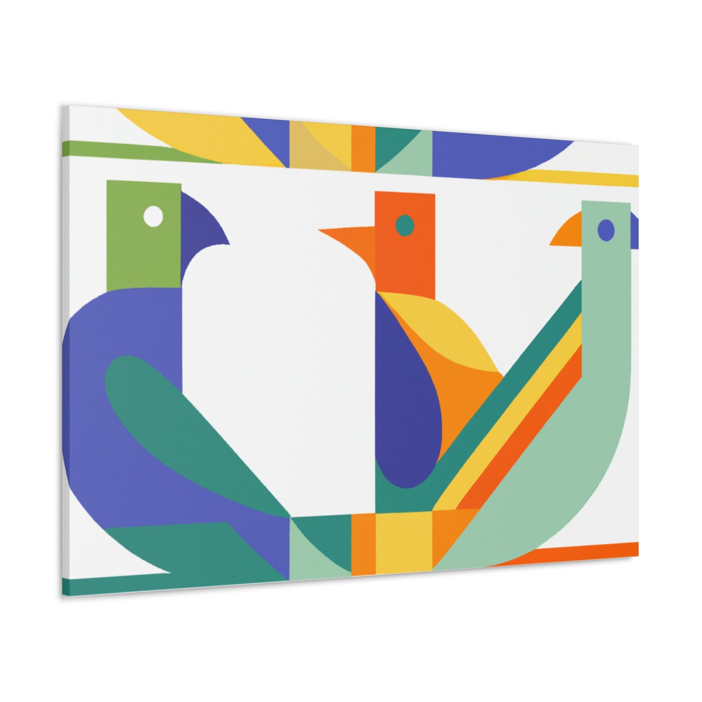 "Feathered Swirl - Midcentury" - Canvas