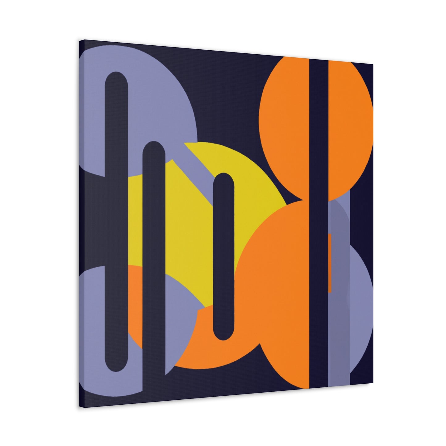 Contrasting Cogs - Midcentury - Canvas