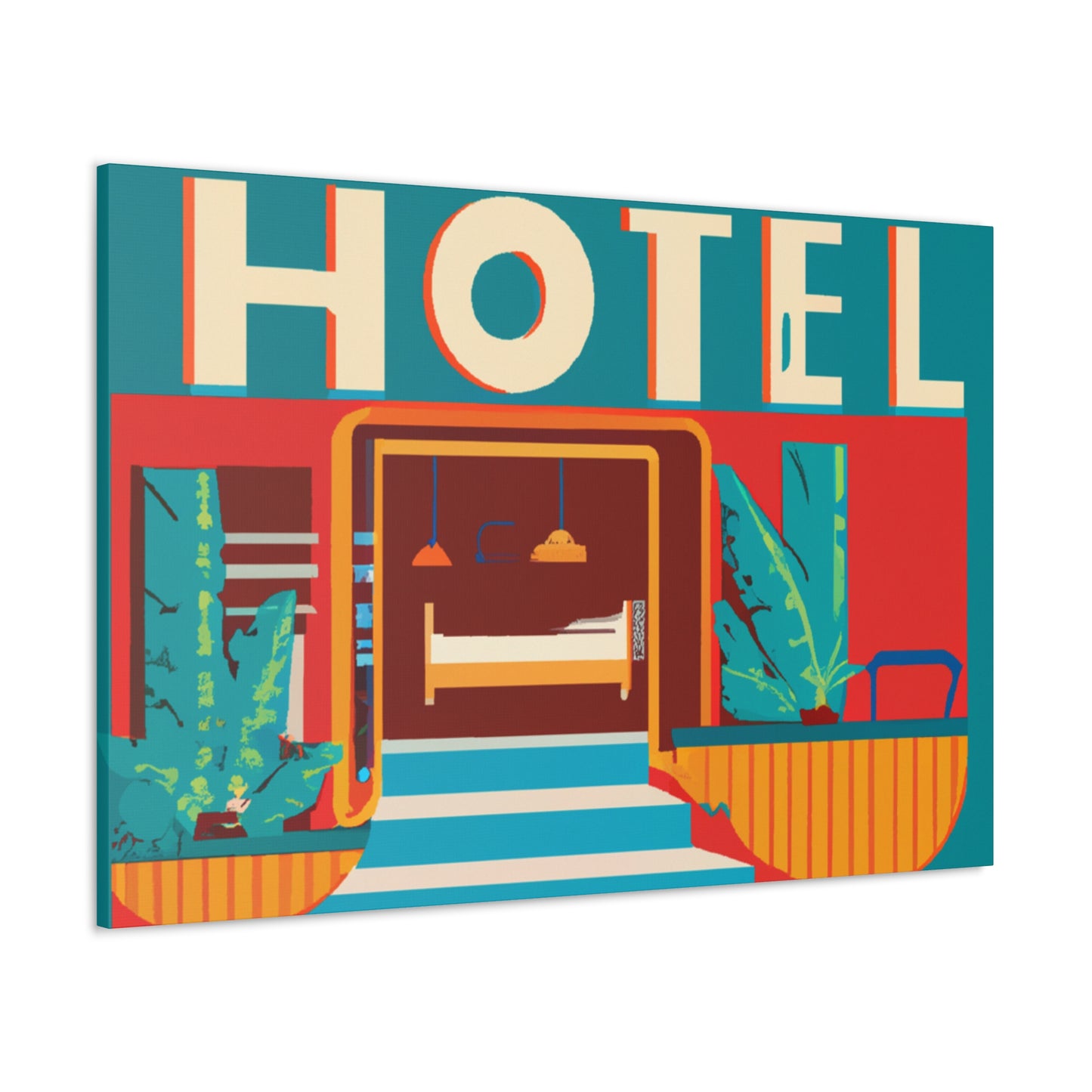 "Aurora Glow- Midcentury" - Canvas