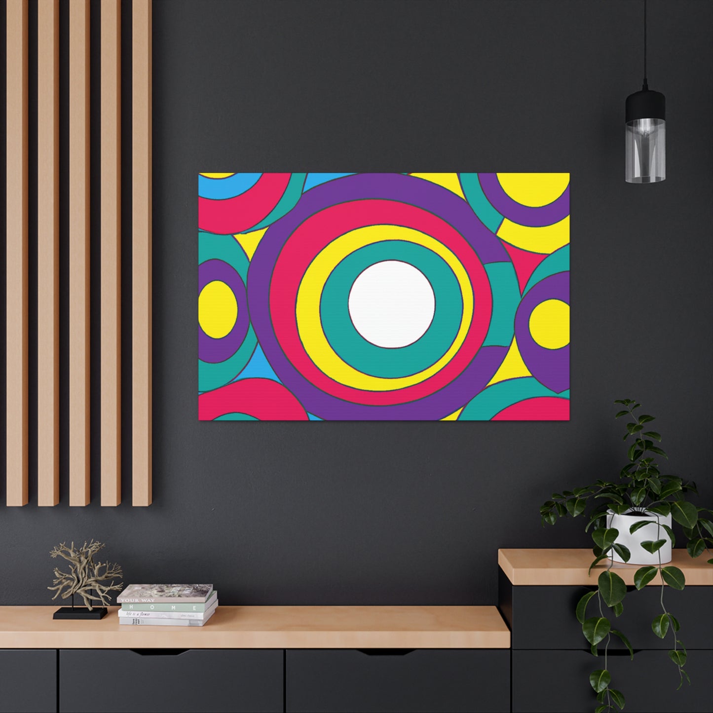 Circular Fury - Midcentury Retro Canvas