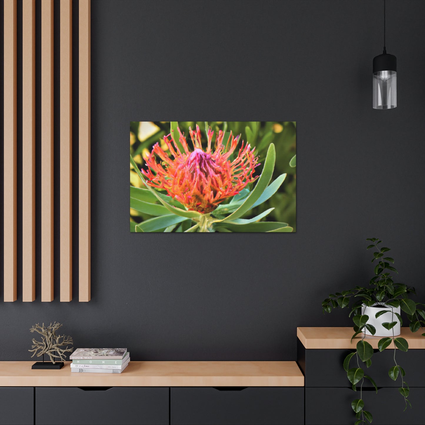 Floral Scroll Garden Print - Canvas - Floral