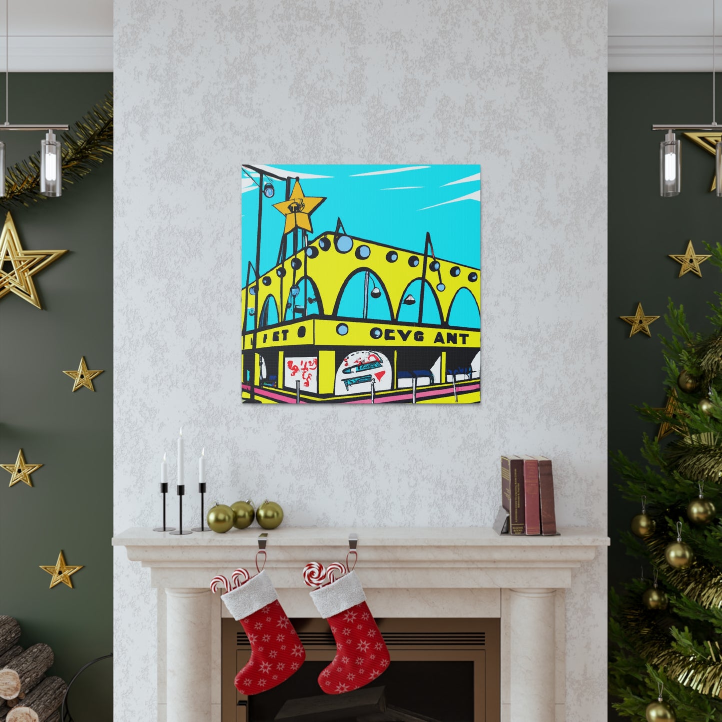 Sock-Hop-A-Round. - Pop Art Canvas