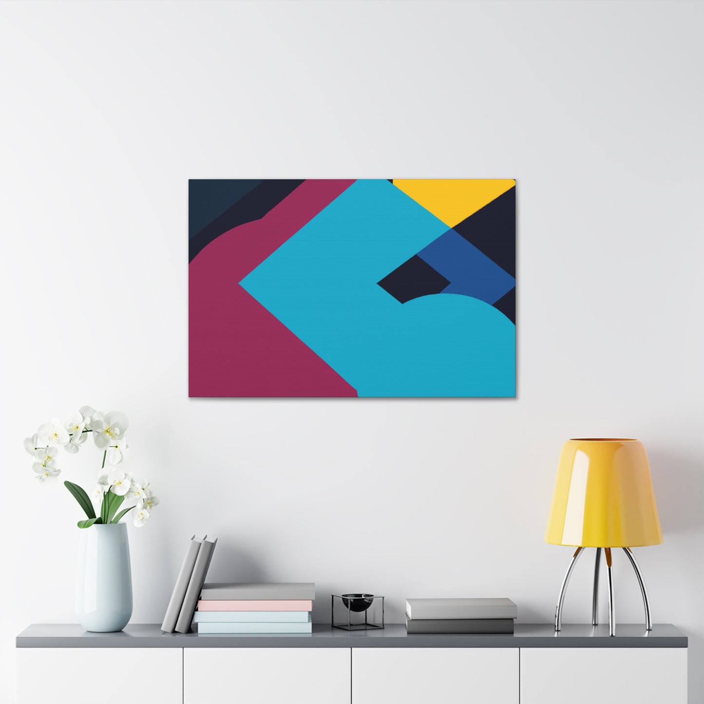 "Fractal Flora - Midcentury" - Canvas