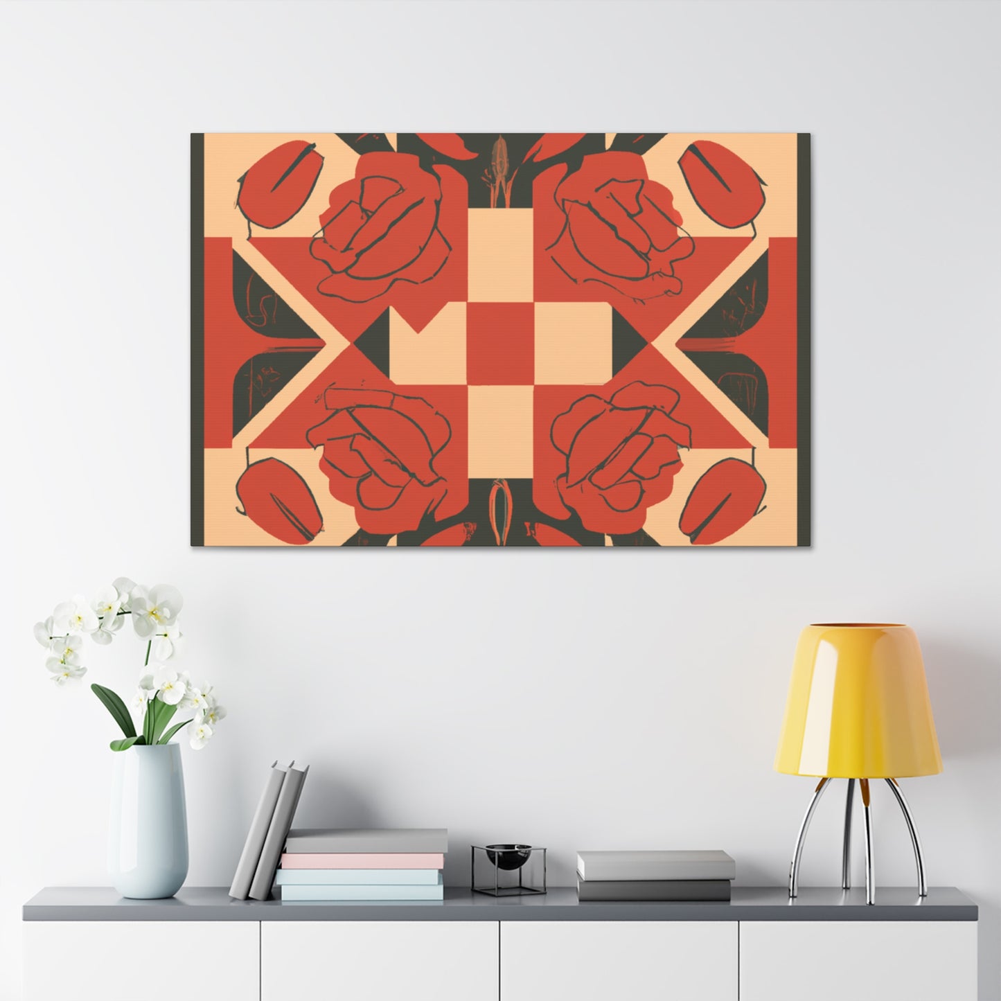 Game Of Roses - Midcentury Canvas