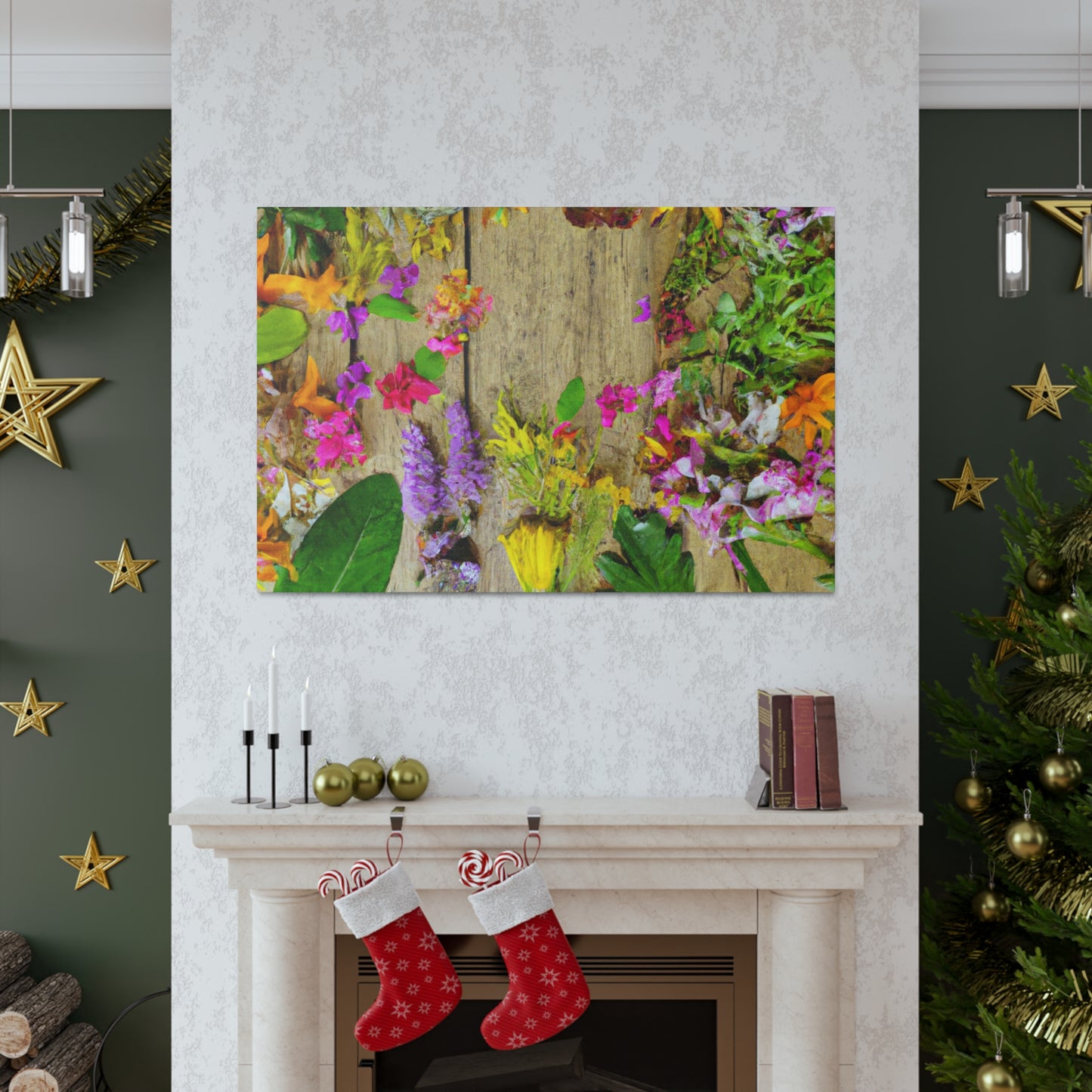 "Butterfly Blooms" - Canvas - Floral