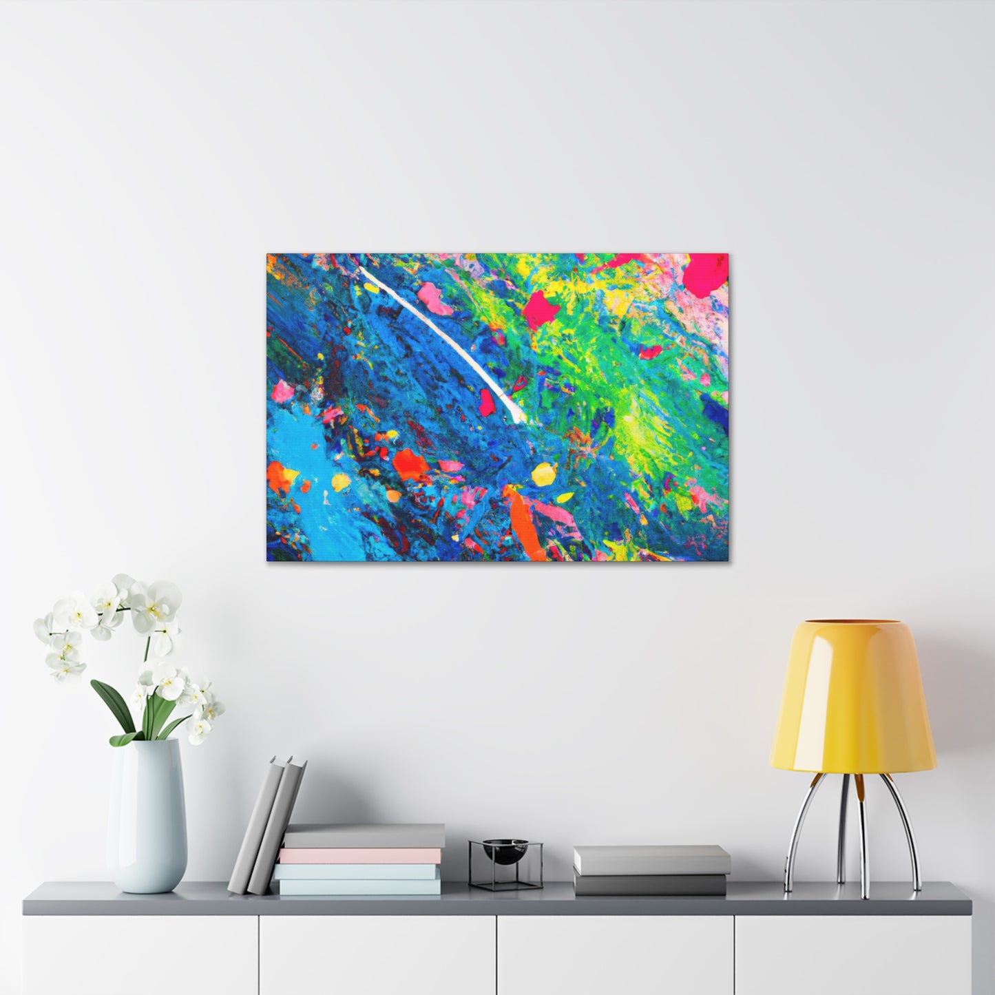 "Playful Pup" - Abstract Canvas