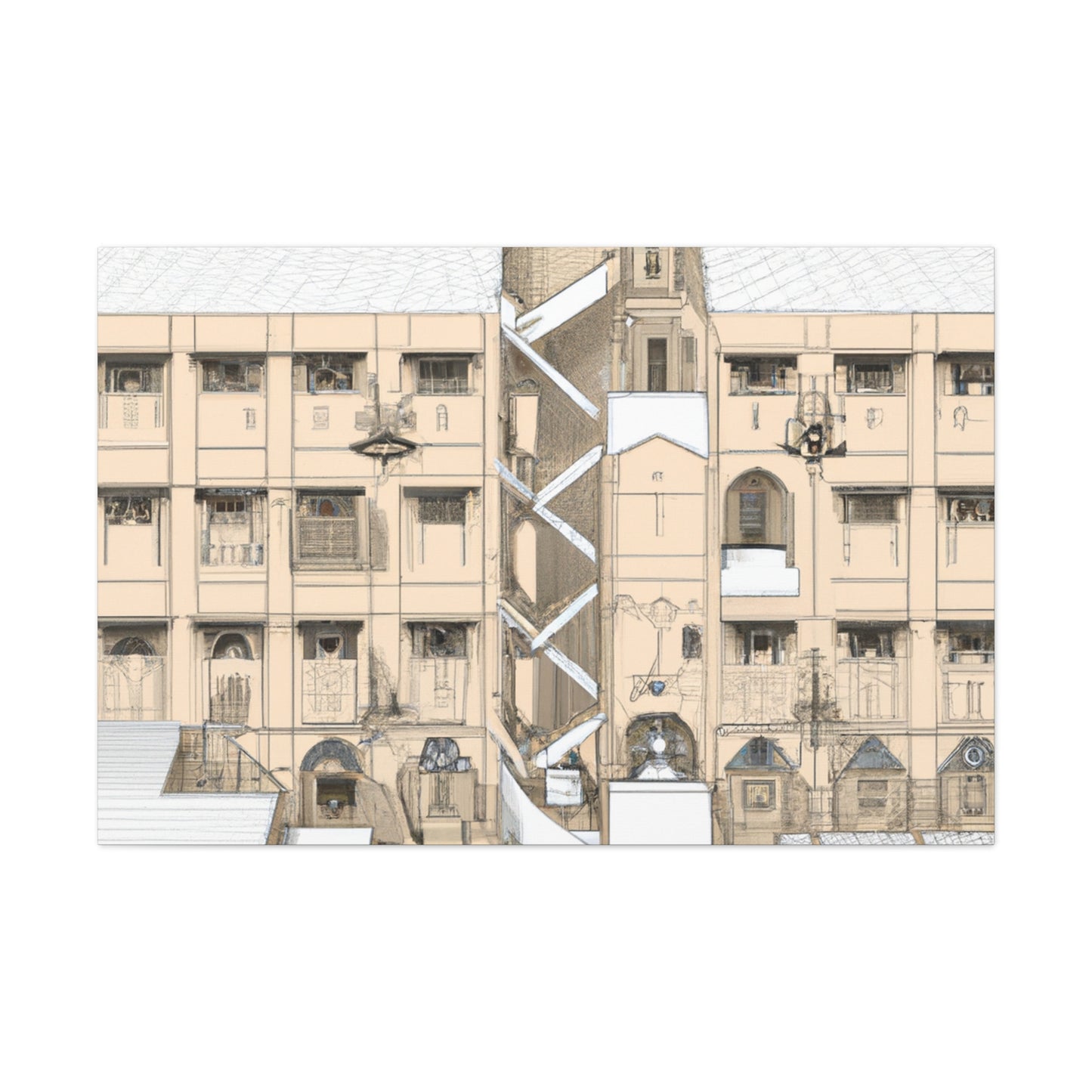 Corinne de Poitiers - Canvas - Architectural