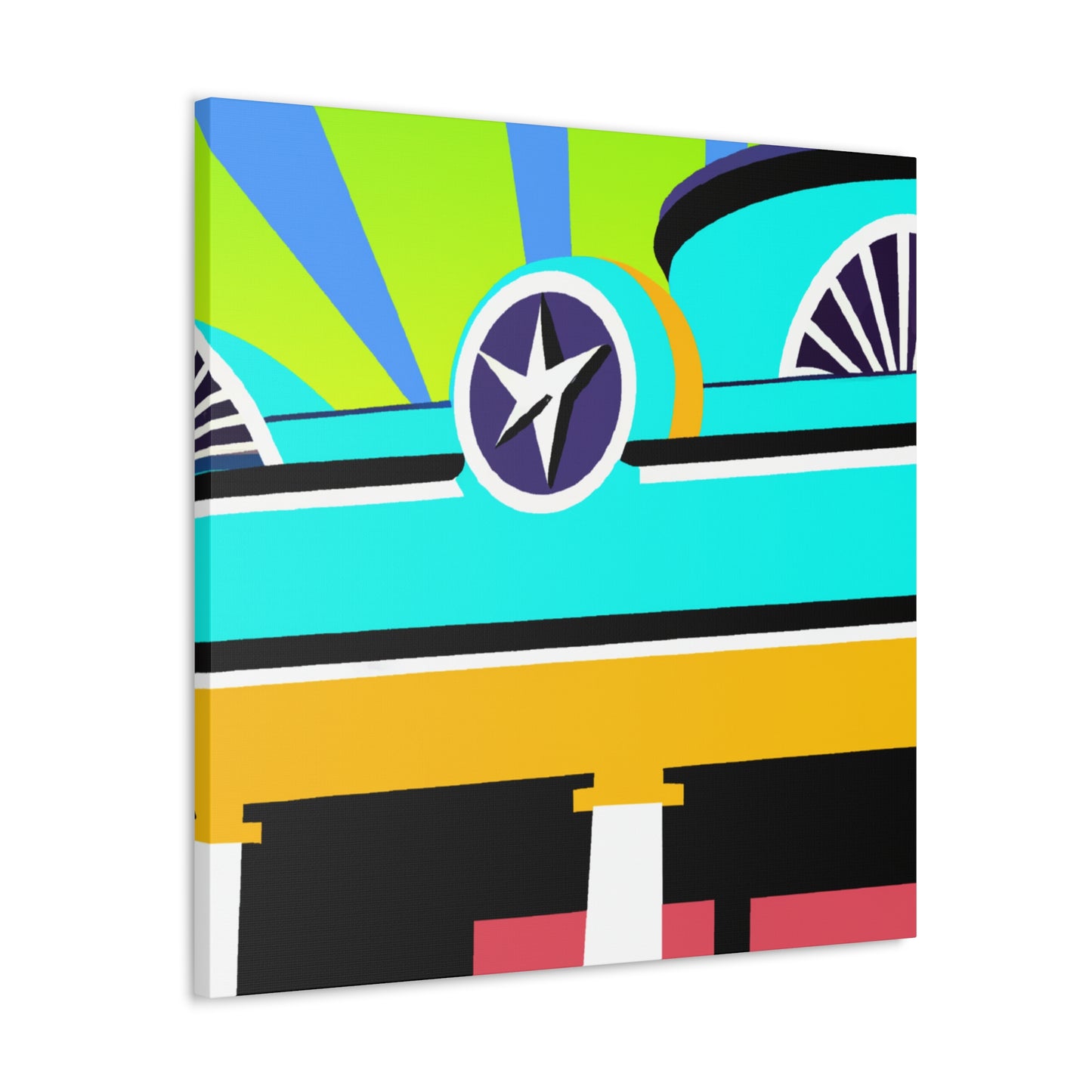 "The 'Rocket Ride' Drive-In Movie Experience" - Canvas - Pop Art
