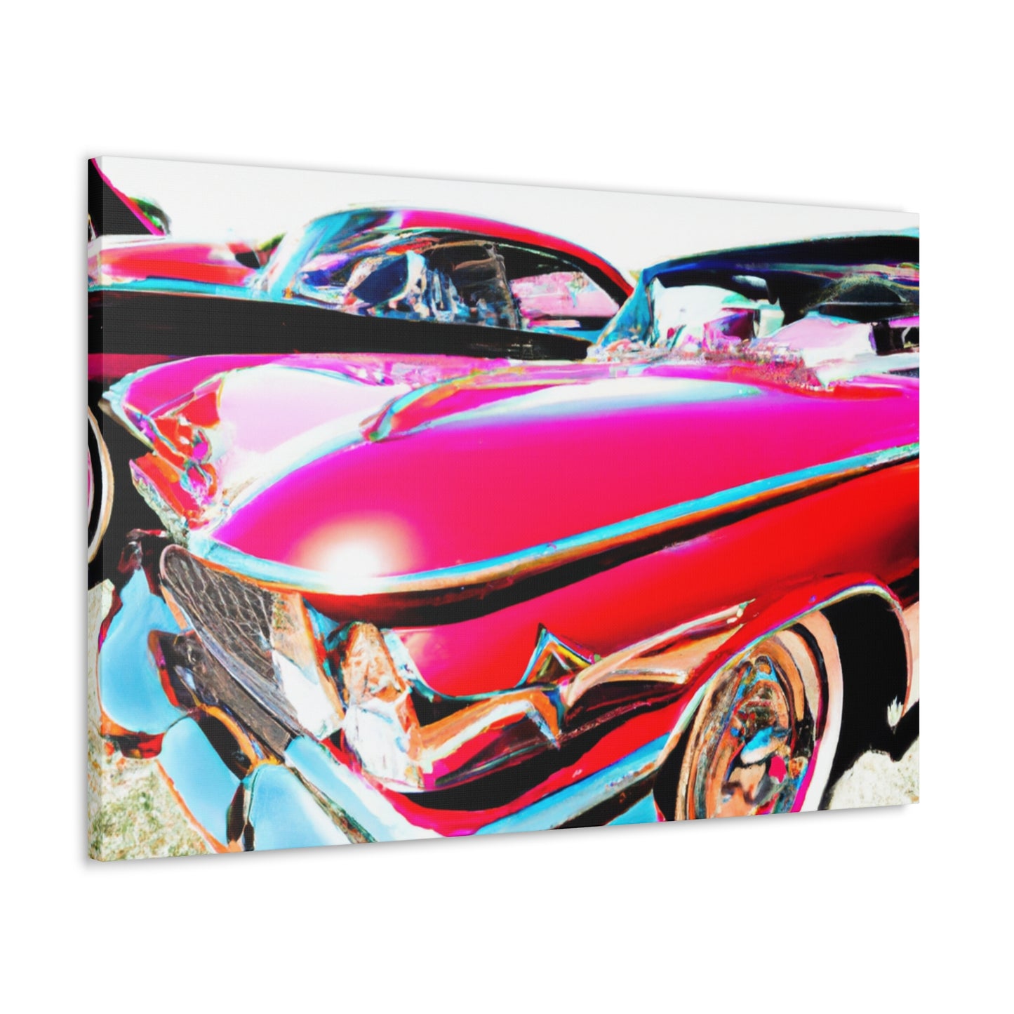 "Red Wave" - Automobile Canvas