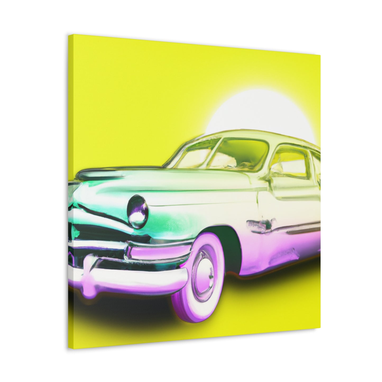 Classic Car Reflection -Automobile Canvas