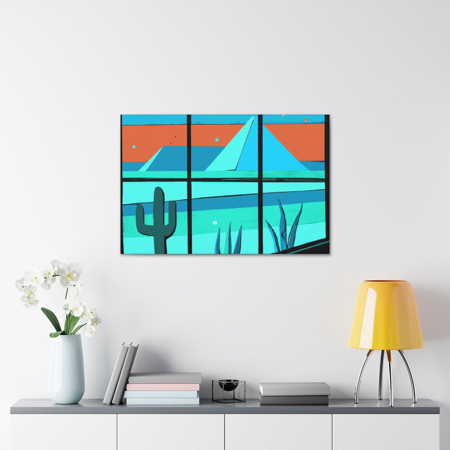"Abstract Balance - Midcentury" - Canvas