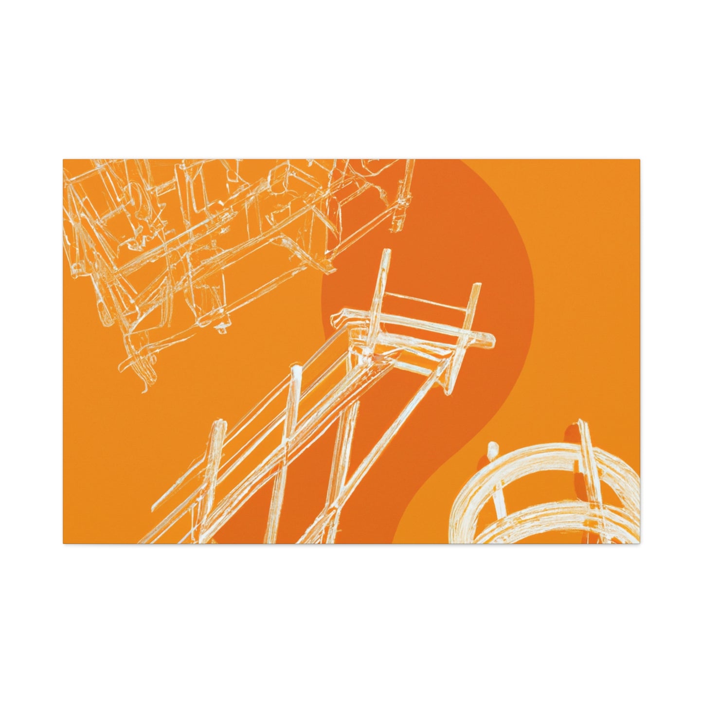Orange Deck - Canvas - Architectural
