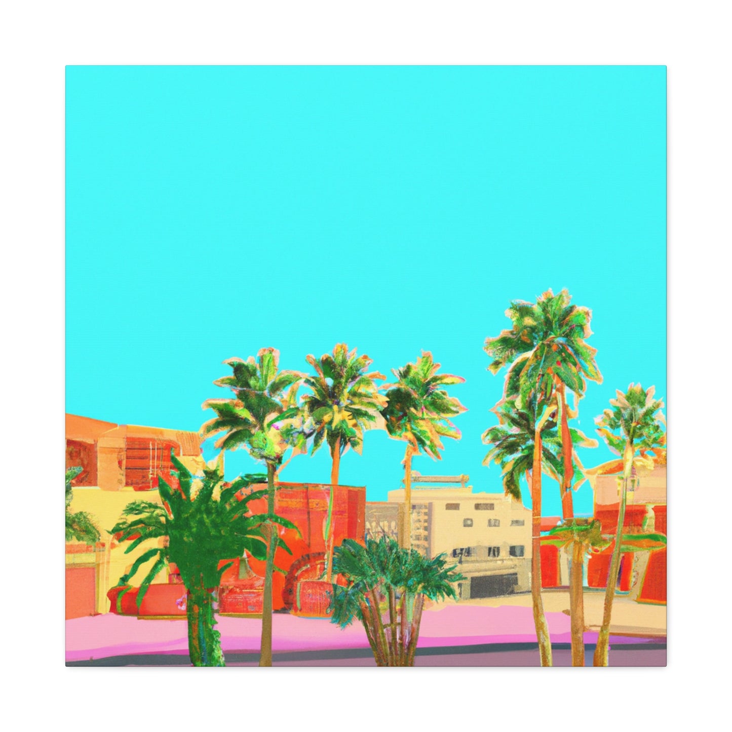 Sandy Oasis - Architectural - Canvas