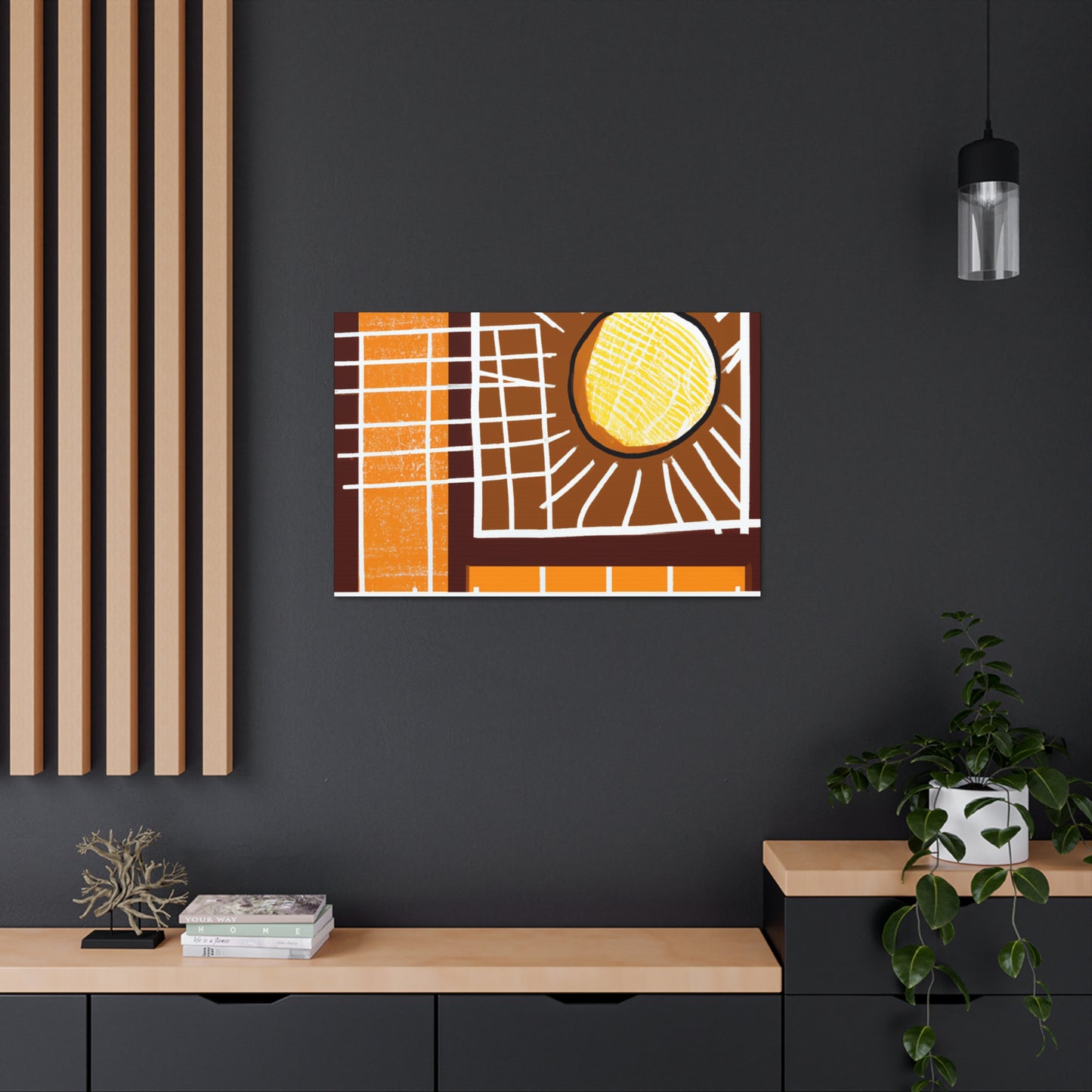 Pow!- Midcentury Canvas