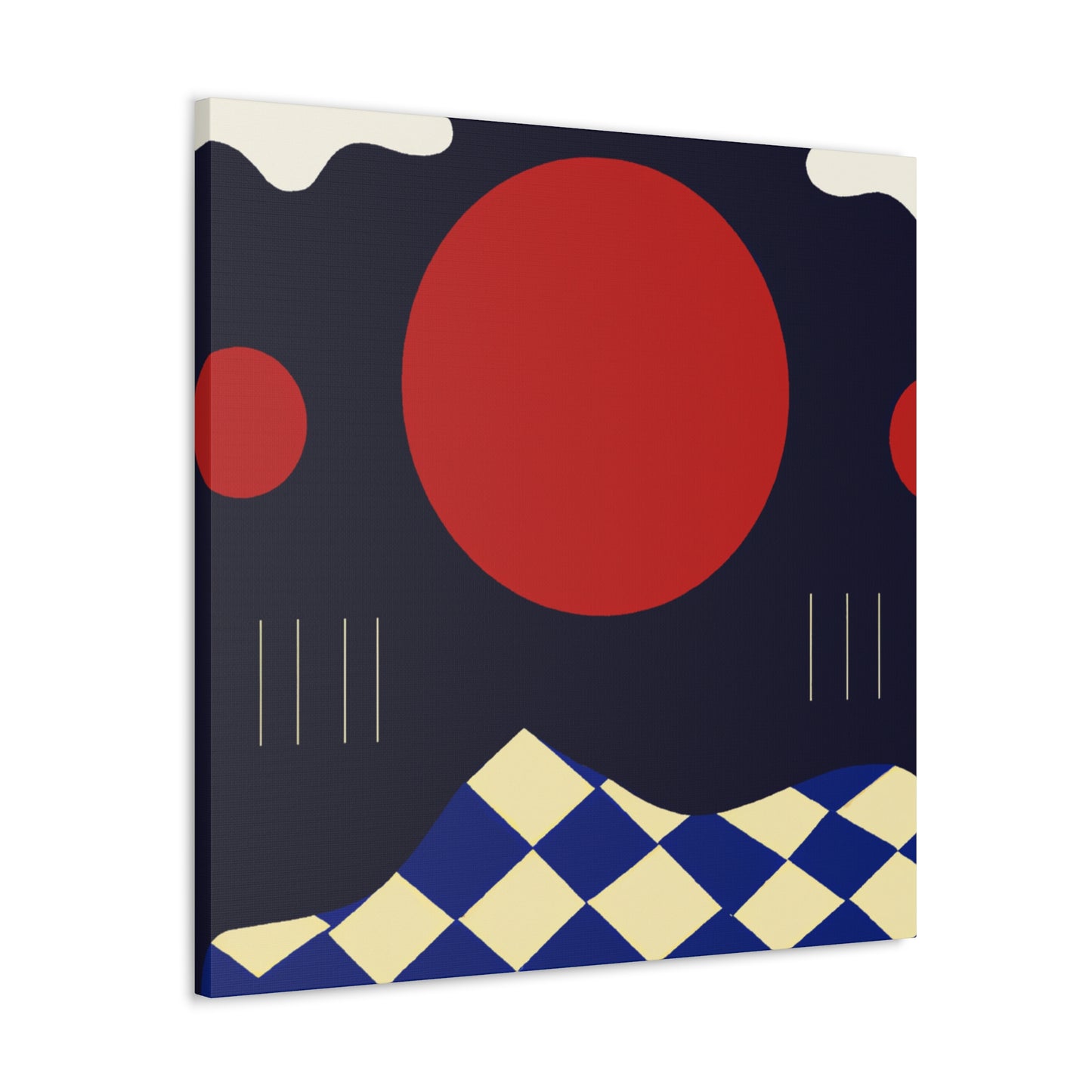 Red Sun - Midcentury Canvas
