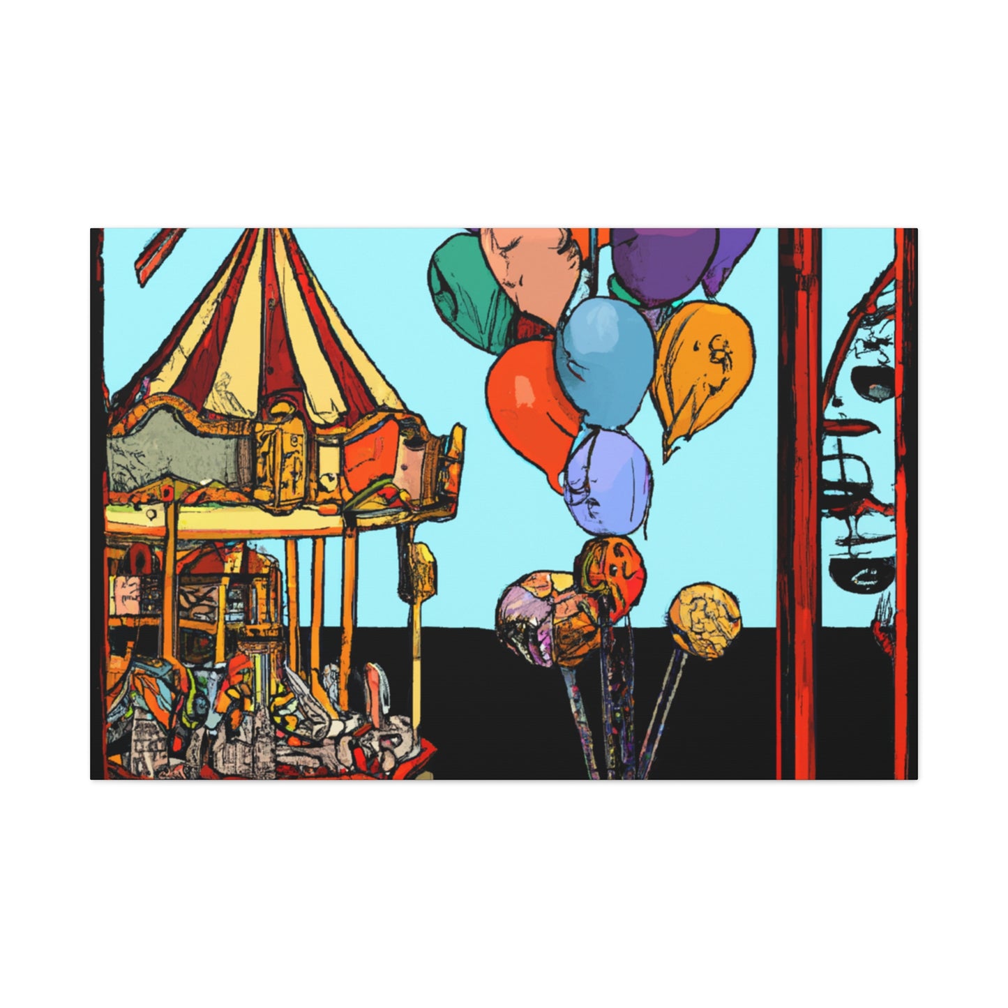 Snicker-Splash Amusement - Canvas