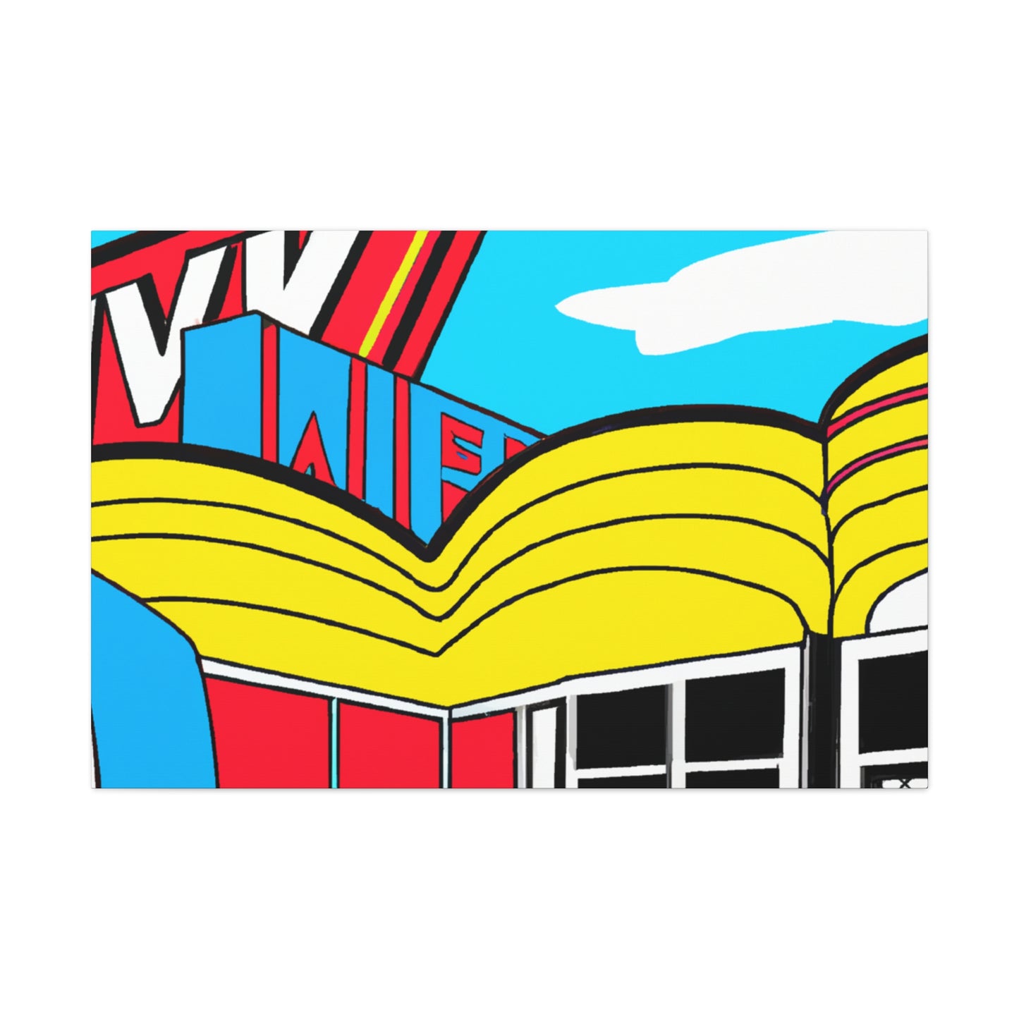 'Rockin' Red's Roller Rink' - Canvas - Pop Art