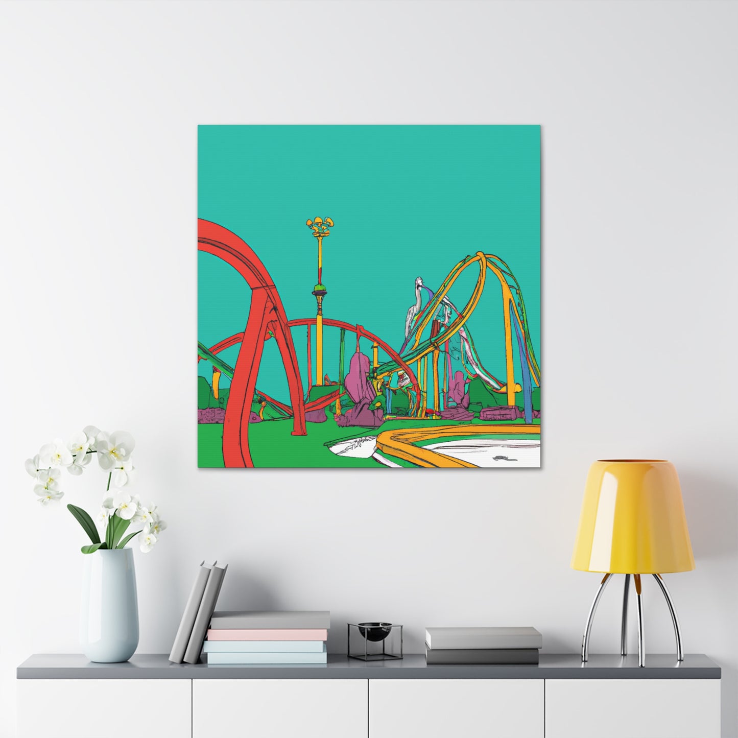 Lush Blooms - Landscape - Canvas
