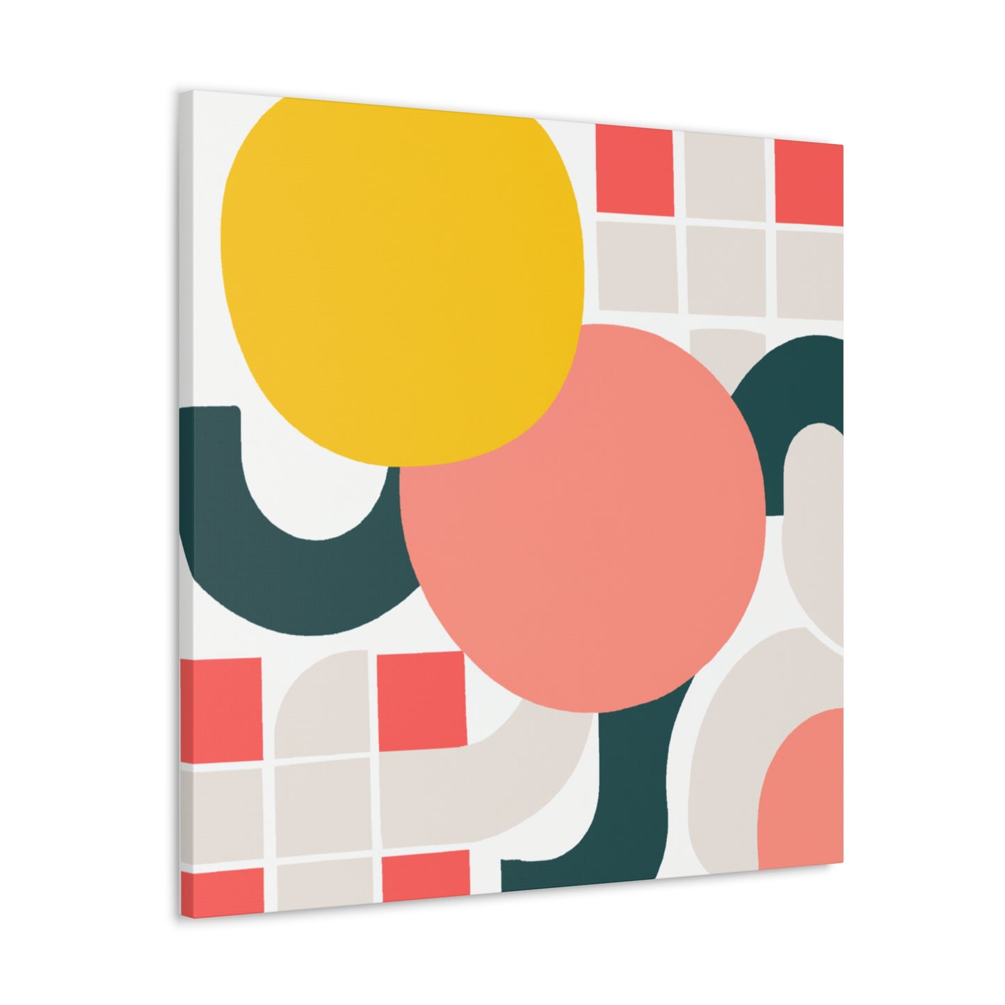 Abstract Blue - Midcentury - Canvas