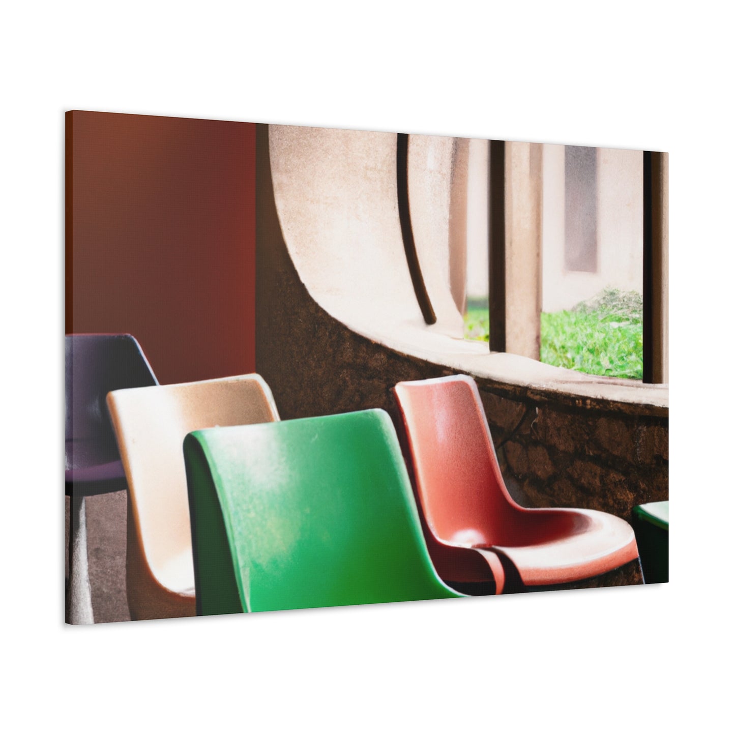 "Breezy Oasis - Midcentury" - Canvas