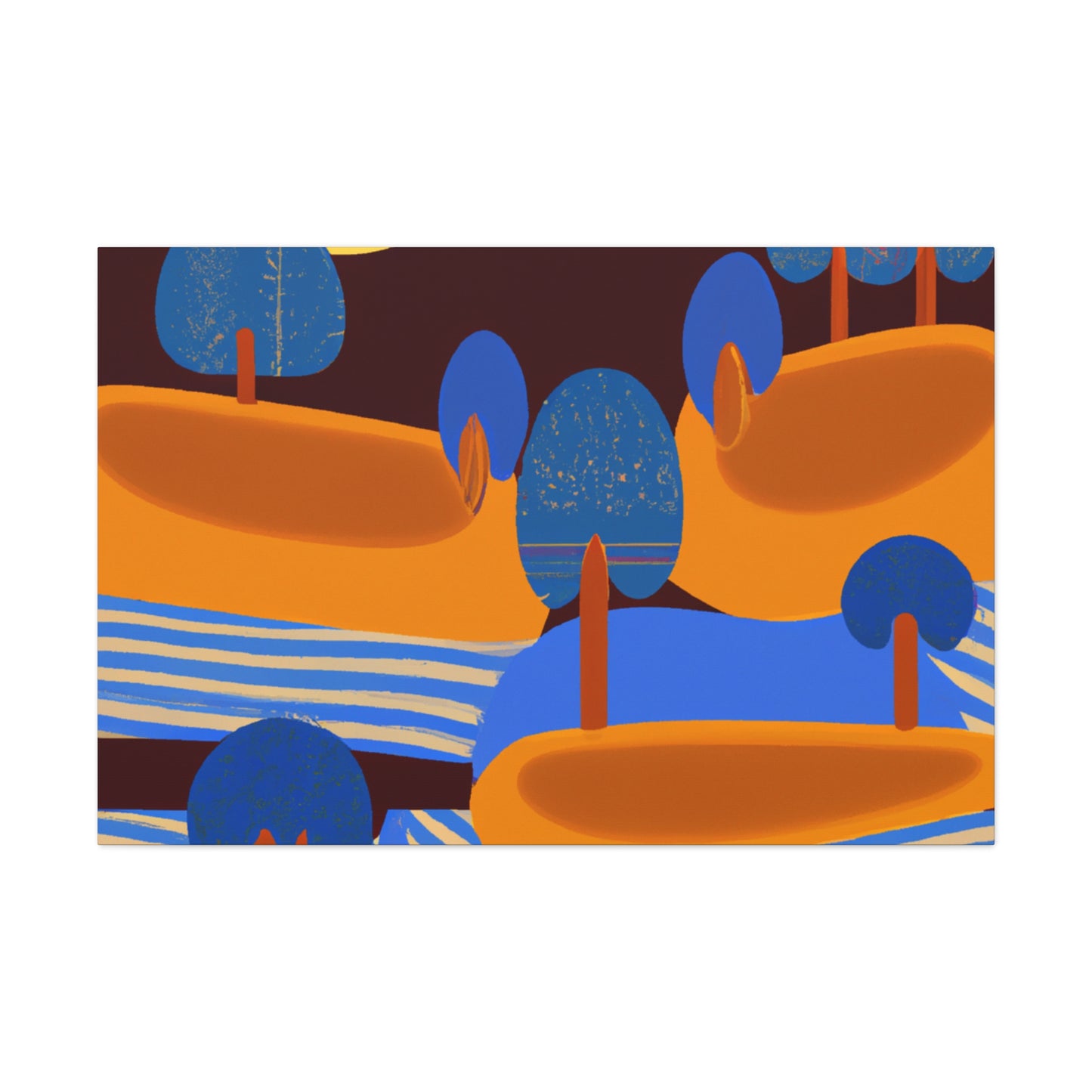 ZigZag Rainbow- Midcentury - Canvas