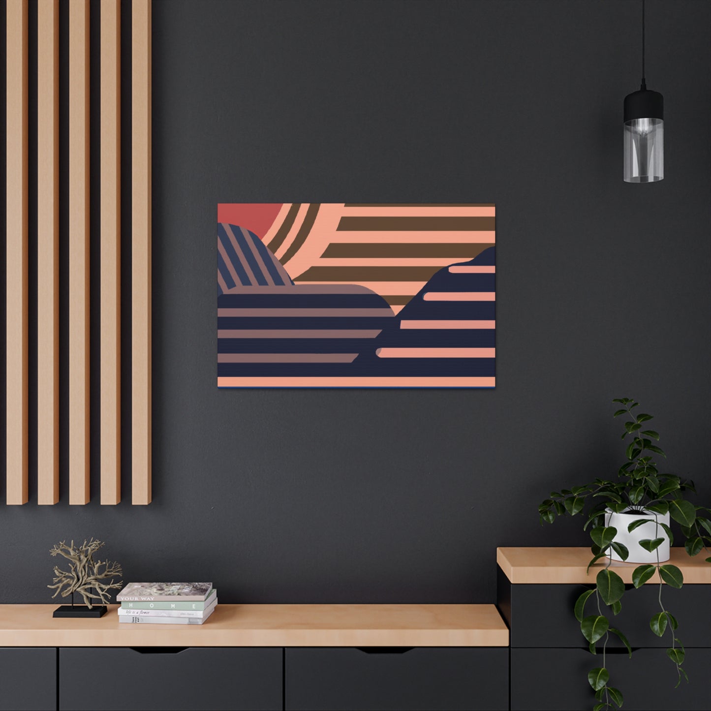 Horizontal Motion - Midcentury Canvas
