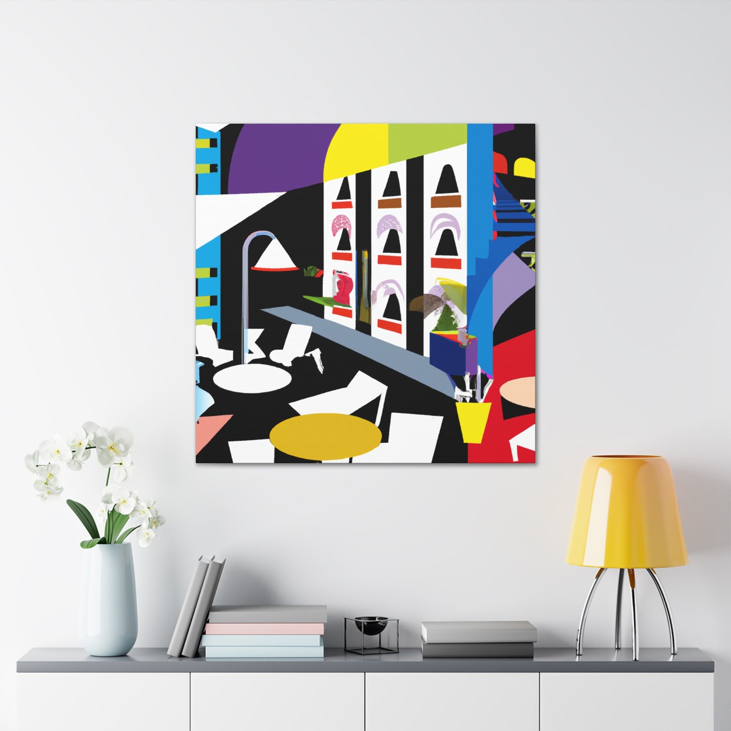 "Atom Splice - Midcentury" - Canvas