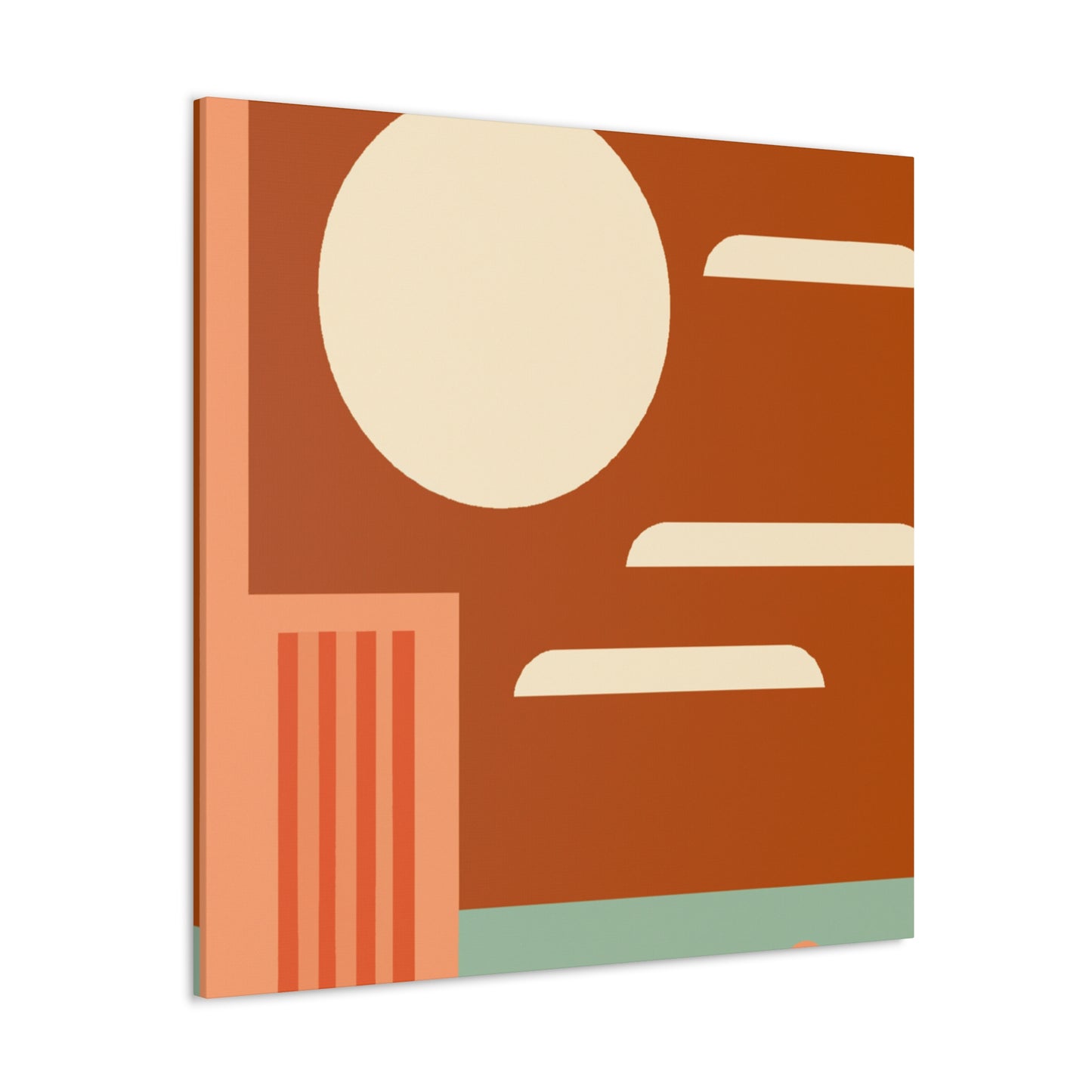 Geometric Blooms - Midcentury - Canvas