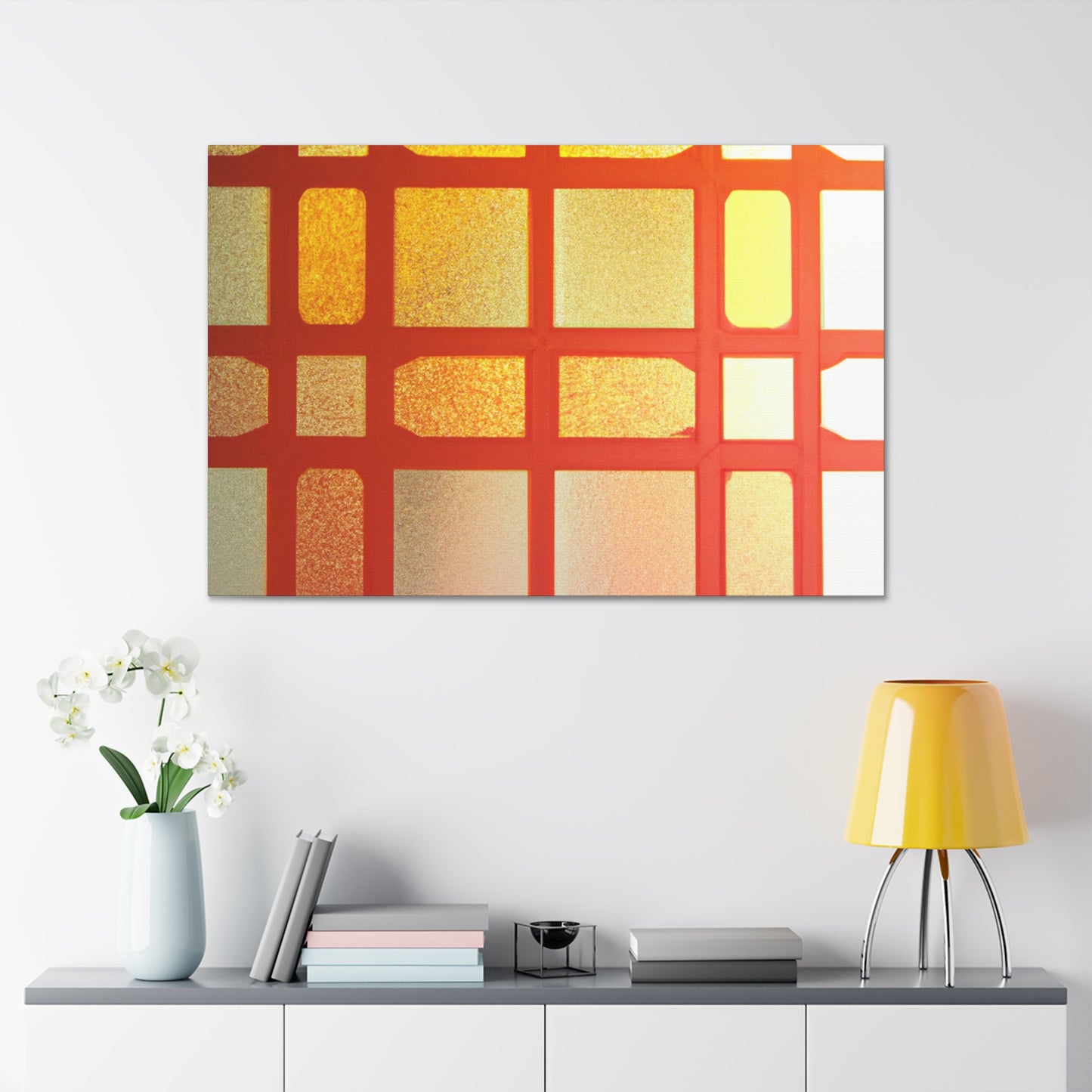 Orange Slice - Glass Canvas