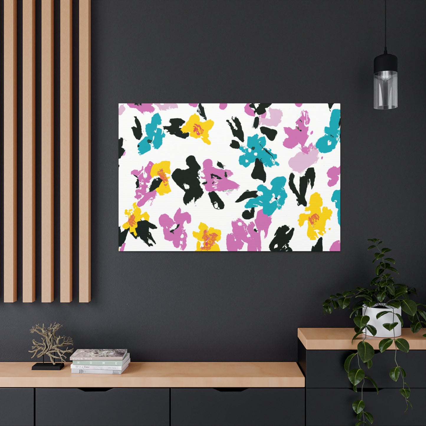 "Petal Push" - Floral Canvas