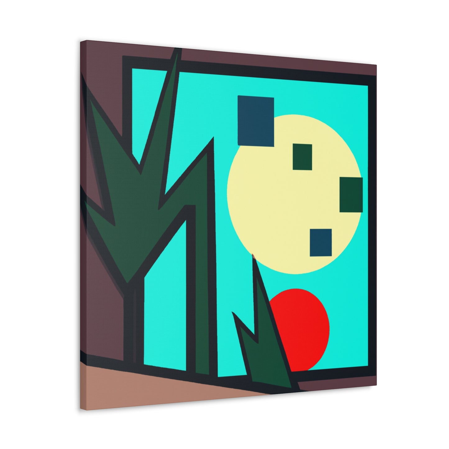 Luminous Evening- Midcentury Canvas