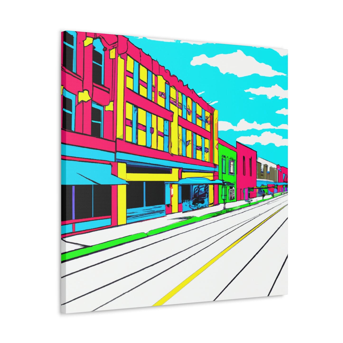 Main Avenue - Architectural Canvas Pop Art
