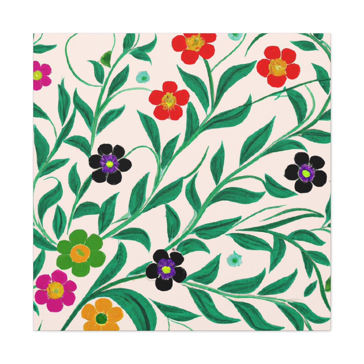 Poiseon - Floral - Canvas