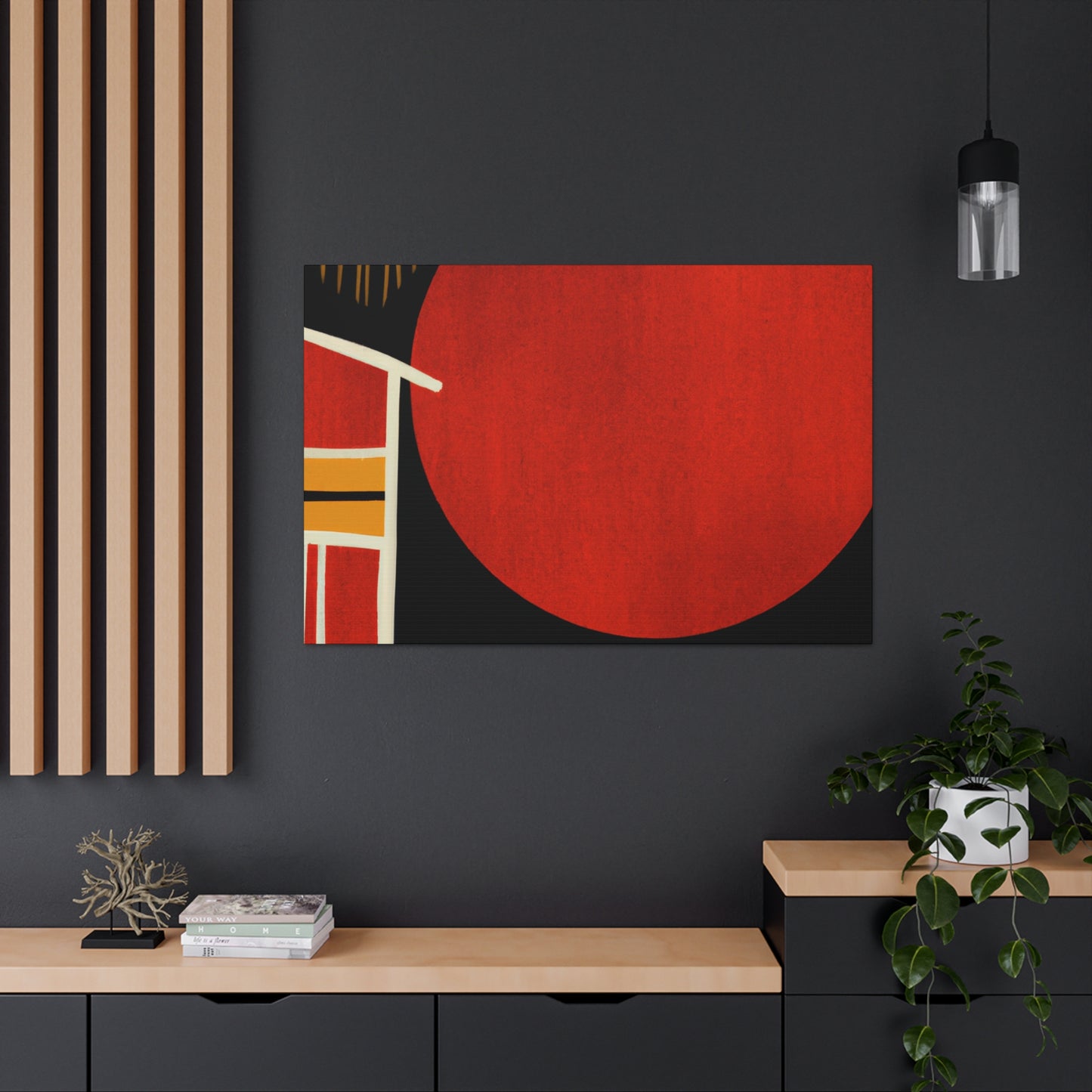 Sandyblaze Moon - Midcentury Canvas