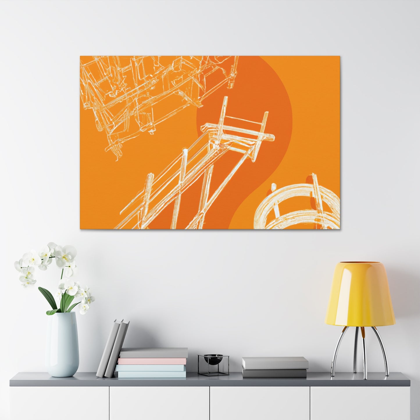 Orange Deck - Canvas - Architectural