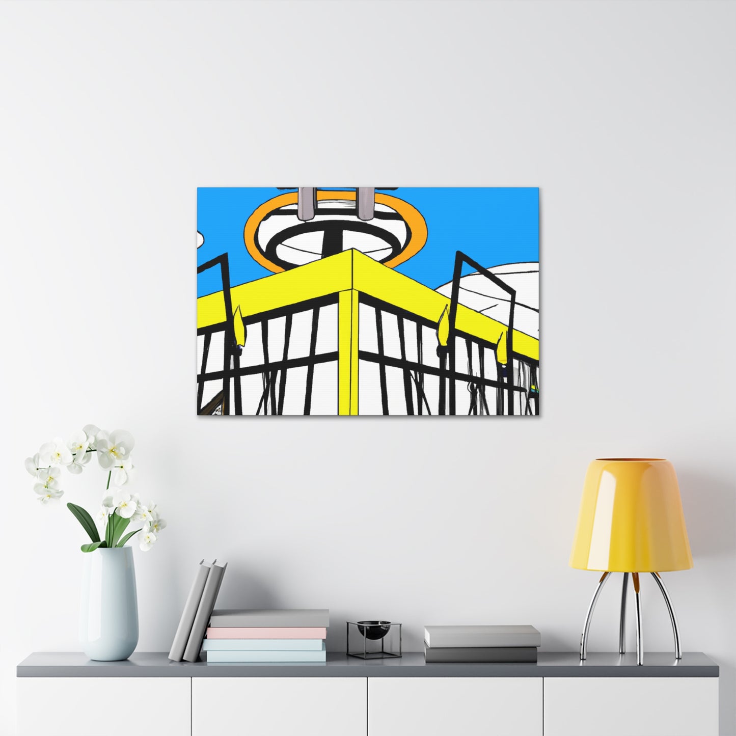 Tail-Spin Twist-n-Shout Dance Hall. - Canvas - Pop Art