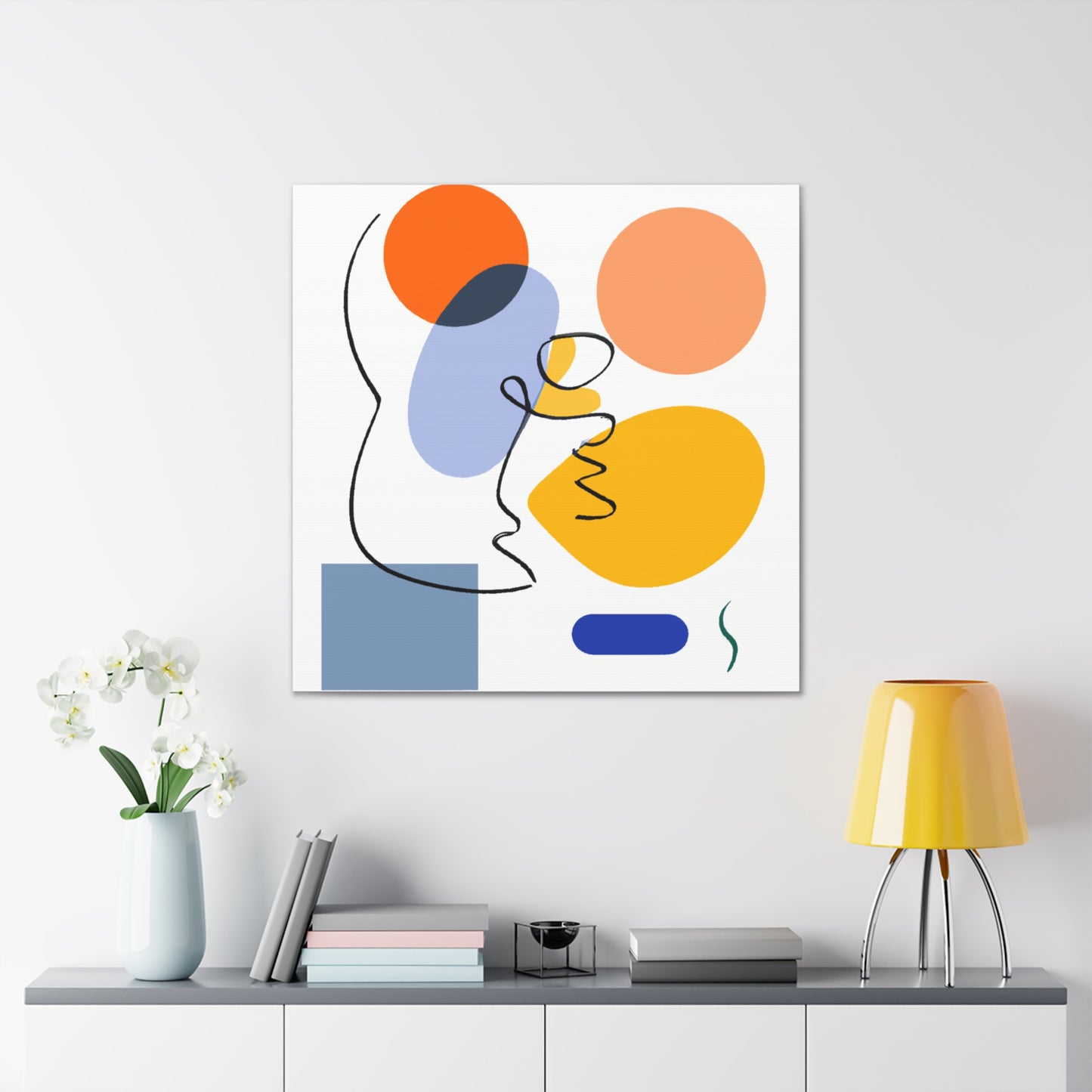 Monochrome Splashes - Minimalism - Canvas