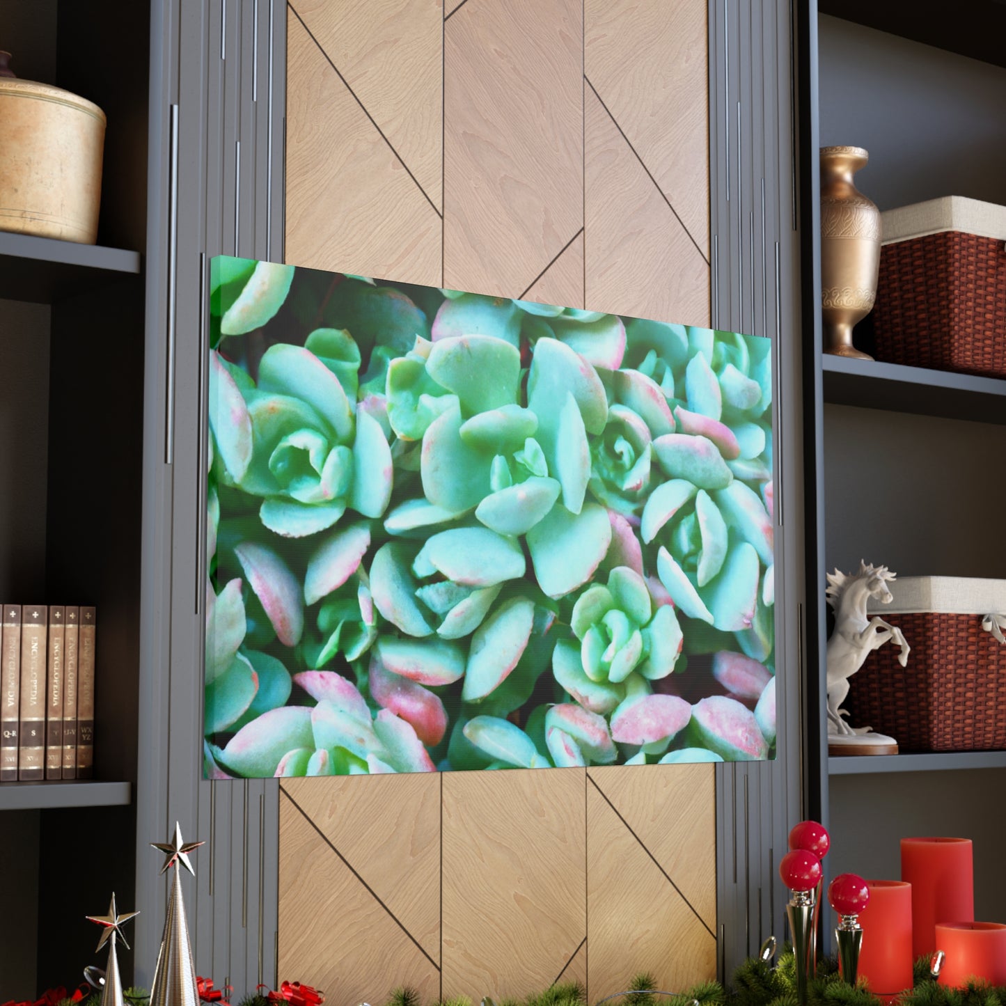 Green Beauties - Canvas - Succulent