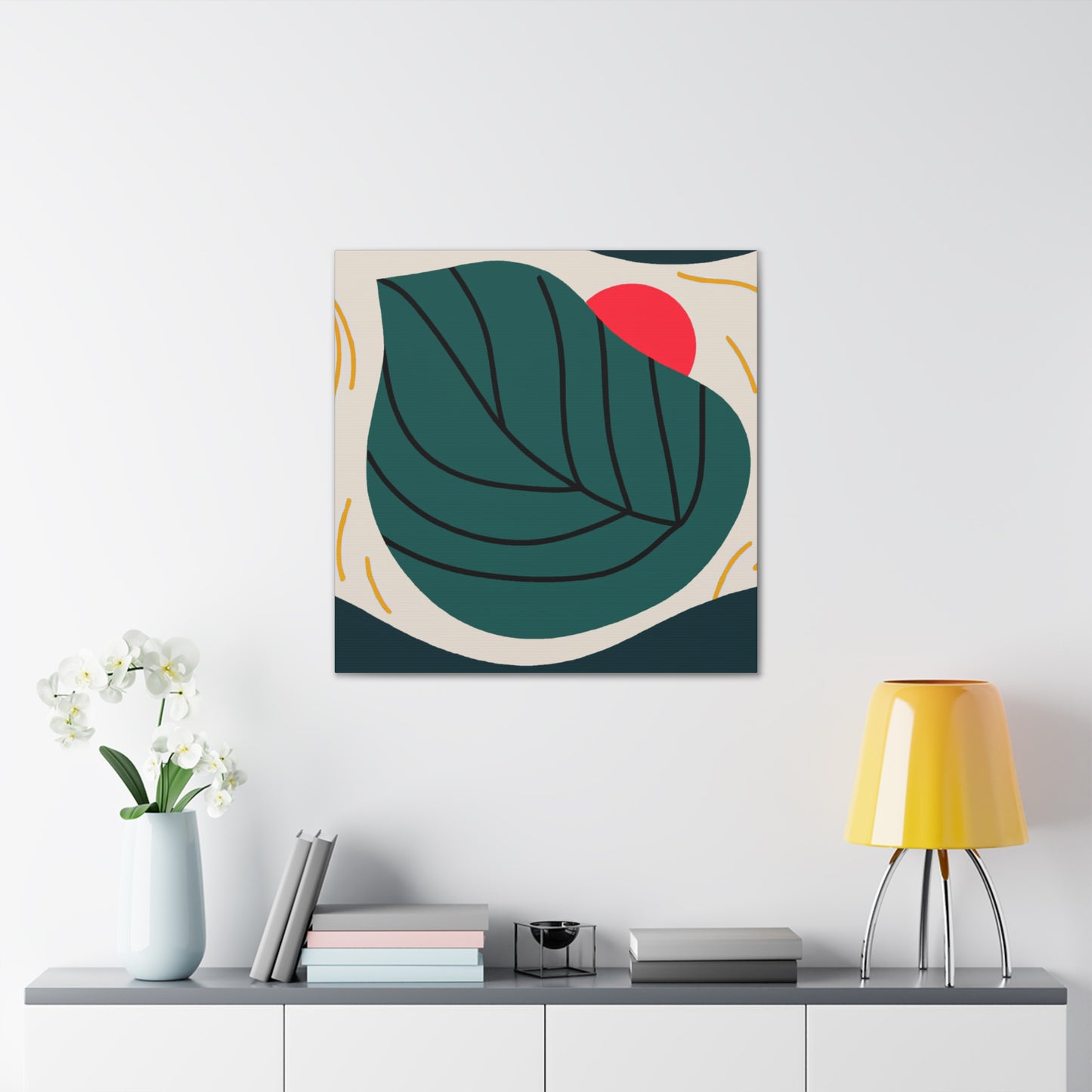Simplicity Leaf - Minimalism - Canvas
