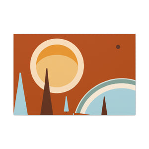 Peaceful Momento - Midcentury - Canvas