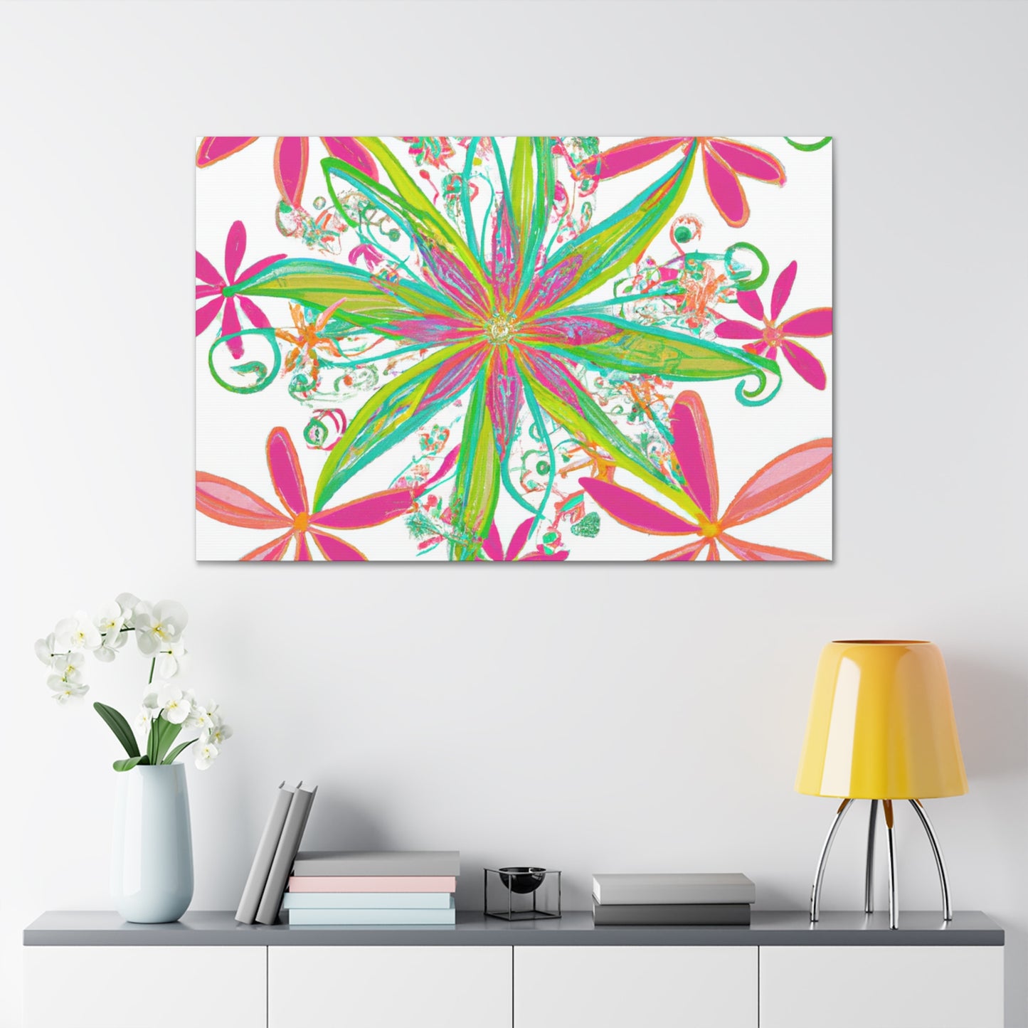 Dahlia Dreaming - Floral - Canvas