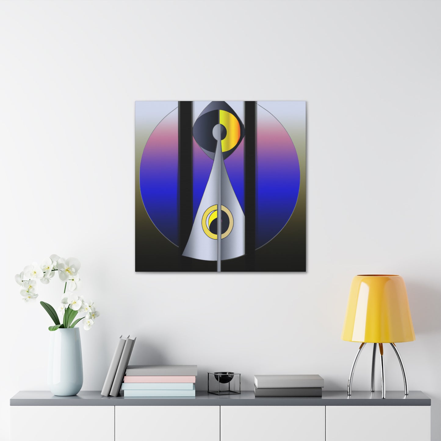 "The Gleaming Facades of Art Deco" - Retro Design Canvas