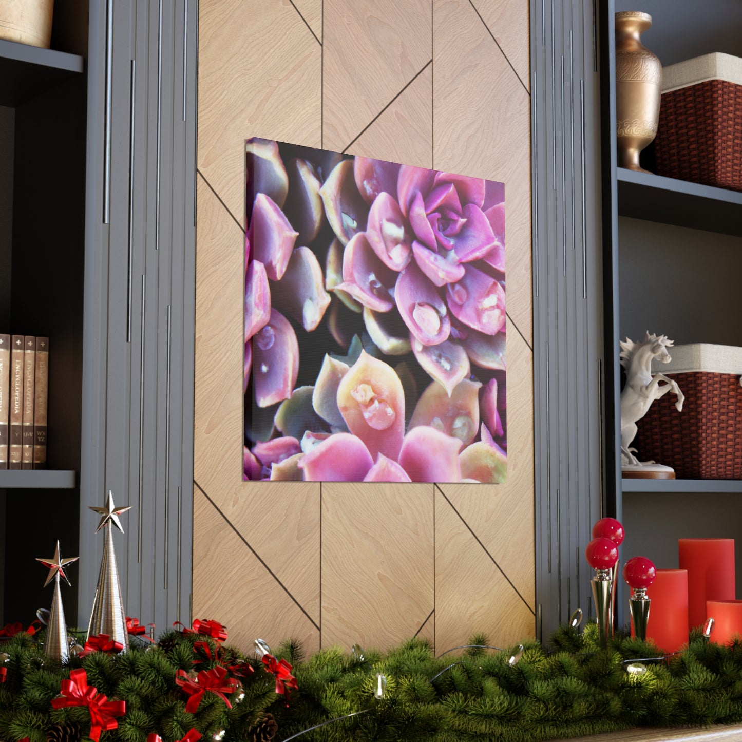 Garden of Splendor. - Canvas - Succulent
