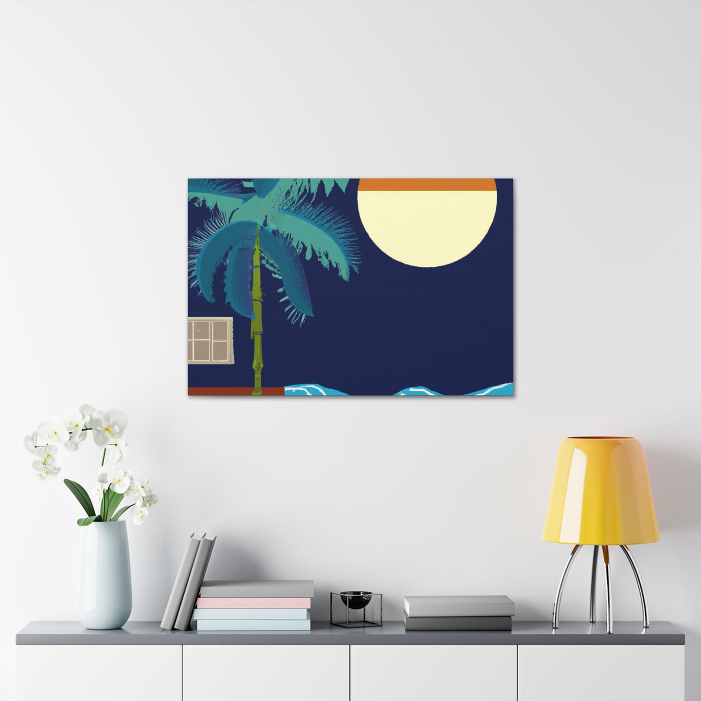 "Fanciful Farewell- Midcentury" - Canvas