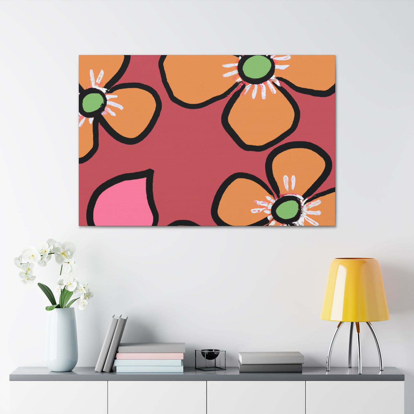 Blossomy - Floral - Canvas