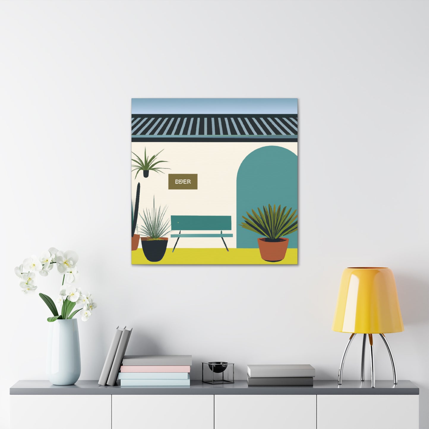 Turbulent Twirls - Midcentury - Canvas