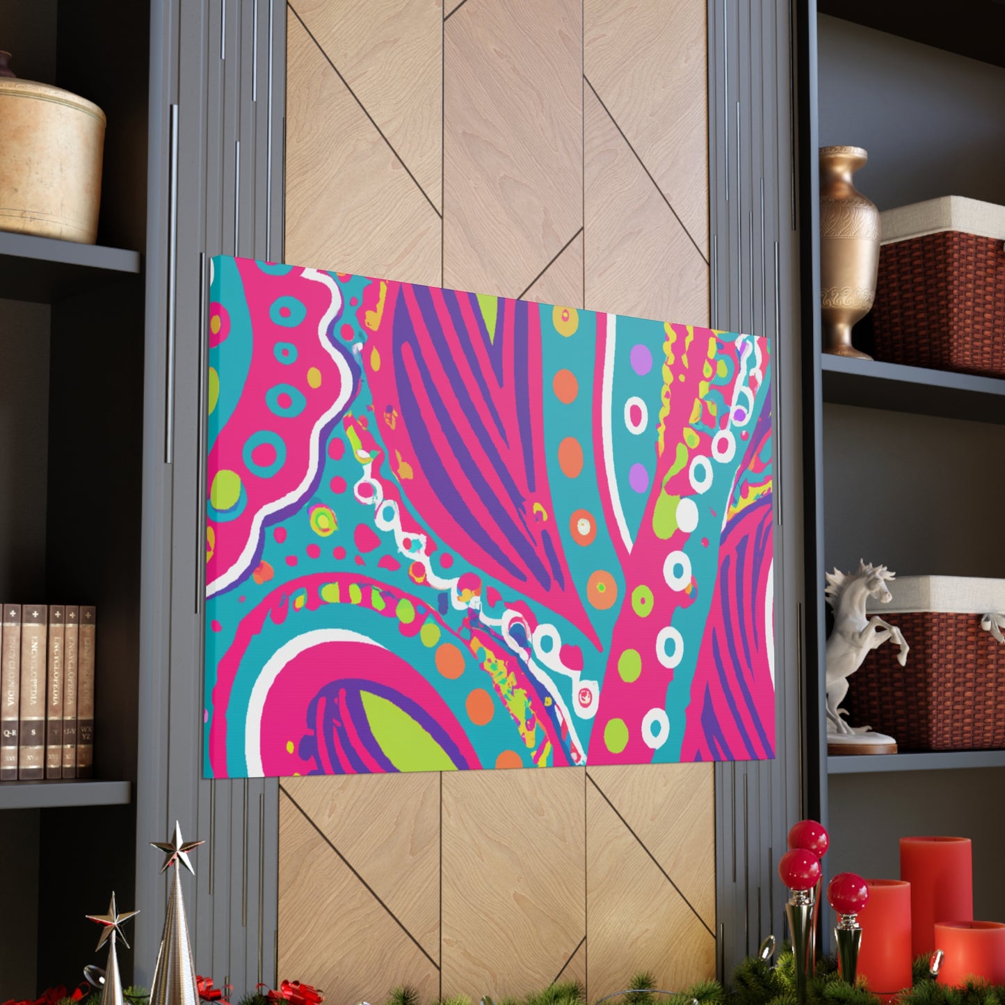 Flamenose! - Abstract Retro Design Canvas