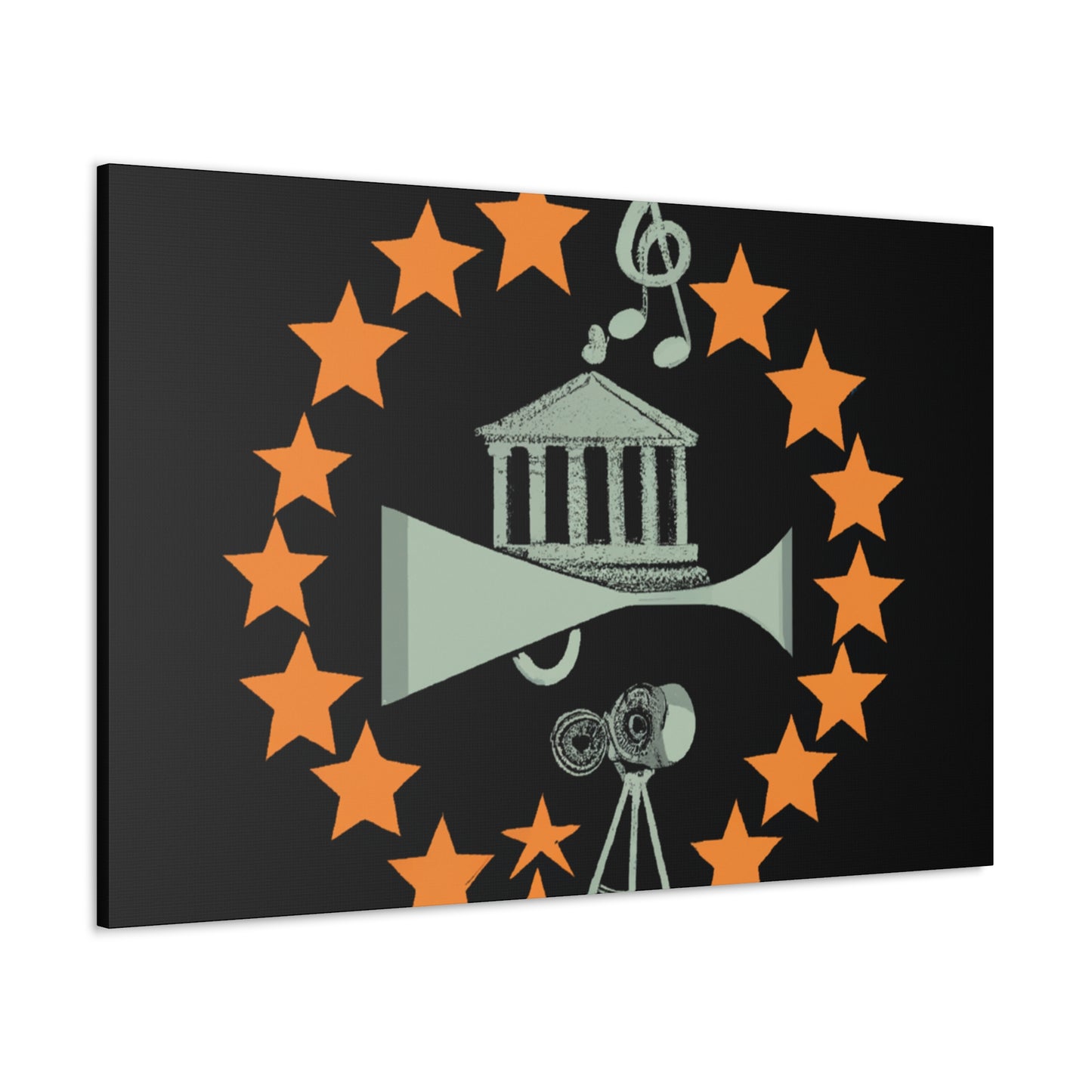 The Groovy Tunesters - Retro Music and Film Canvas